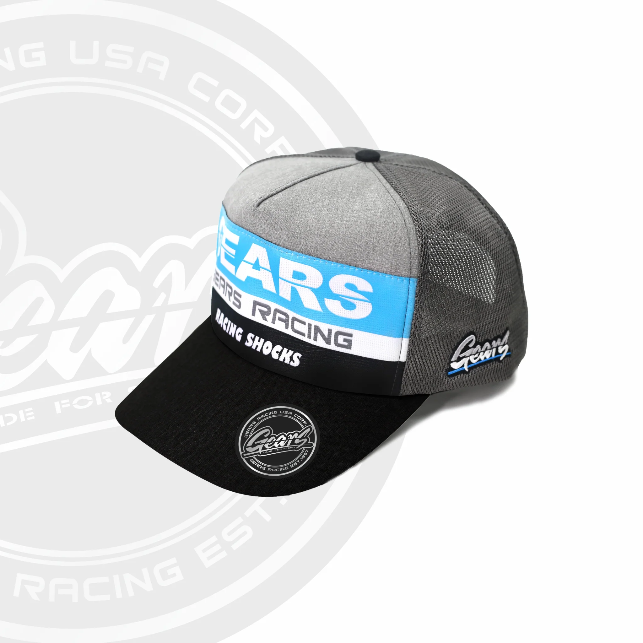 2020 GEARS RACING DESIGN GRD TRUCKER HAT / SNAPBACK CURVED GRD-2020-TH01C