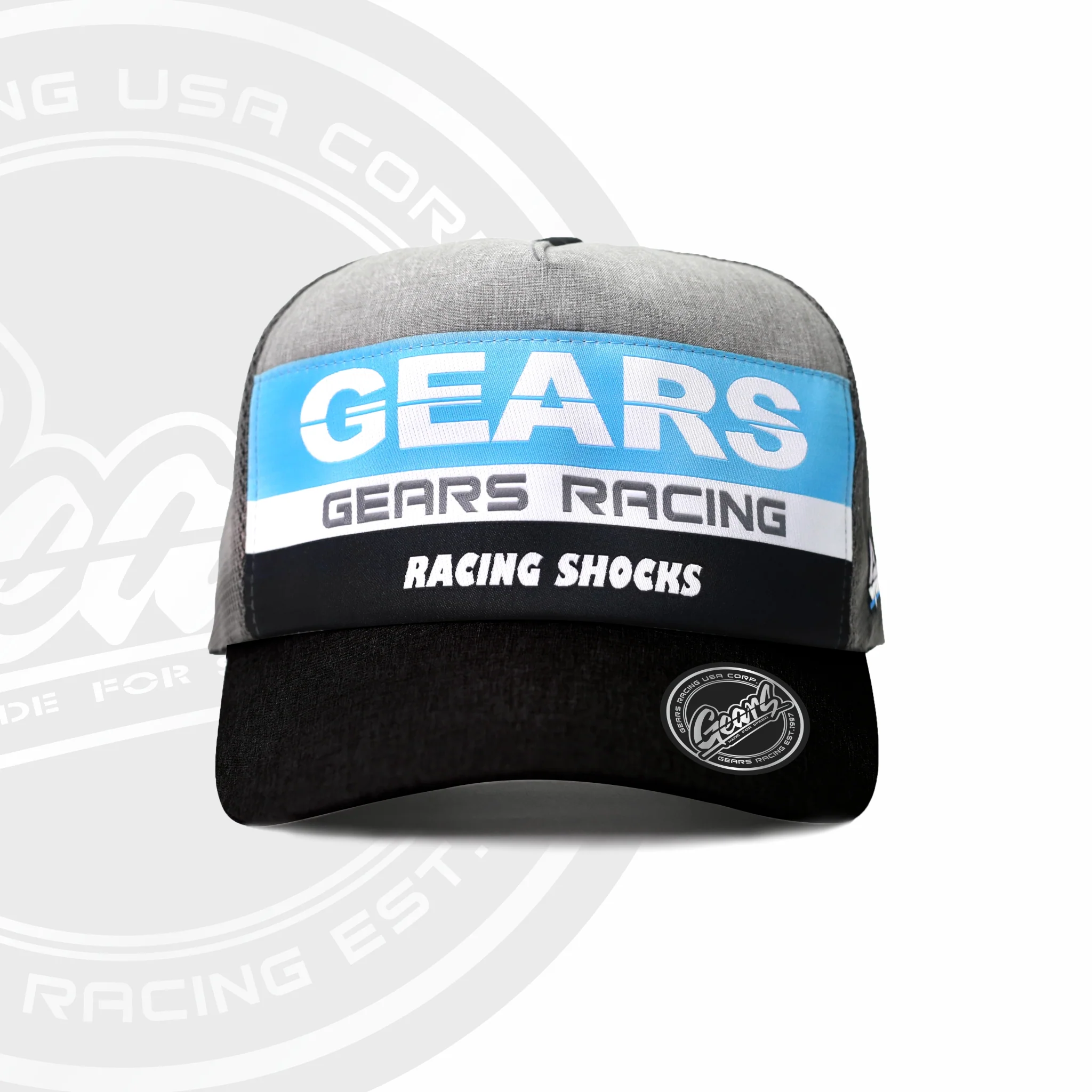 2020 GEARS RACING DESIGN GRD TRUCKER HAT / SNAPBACK CURVED GRD-2020-TH01C - Image 2