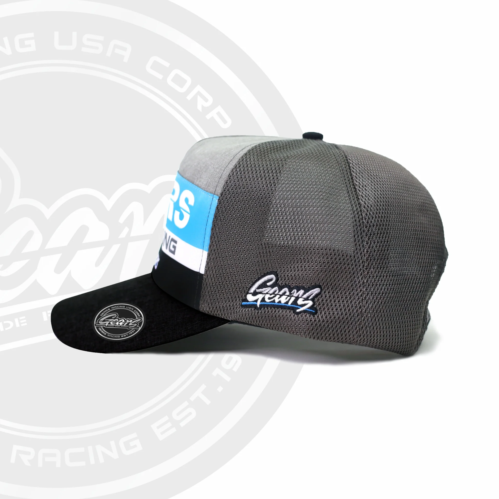 2020 GEARS RACING DESIGN GRD TRUCKER HAT / SNAPBACK CURVED GRD-2020-TH01C - Image 3