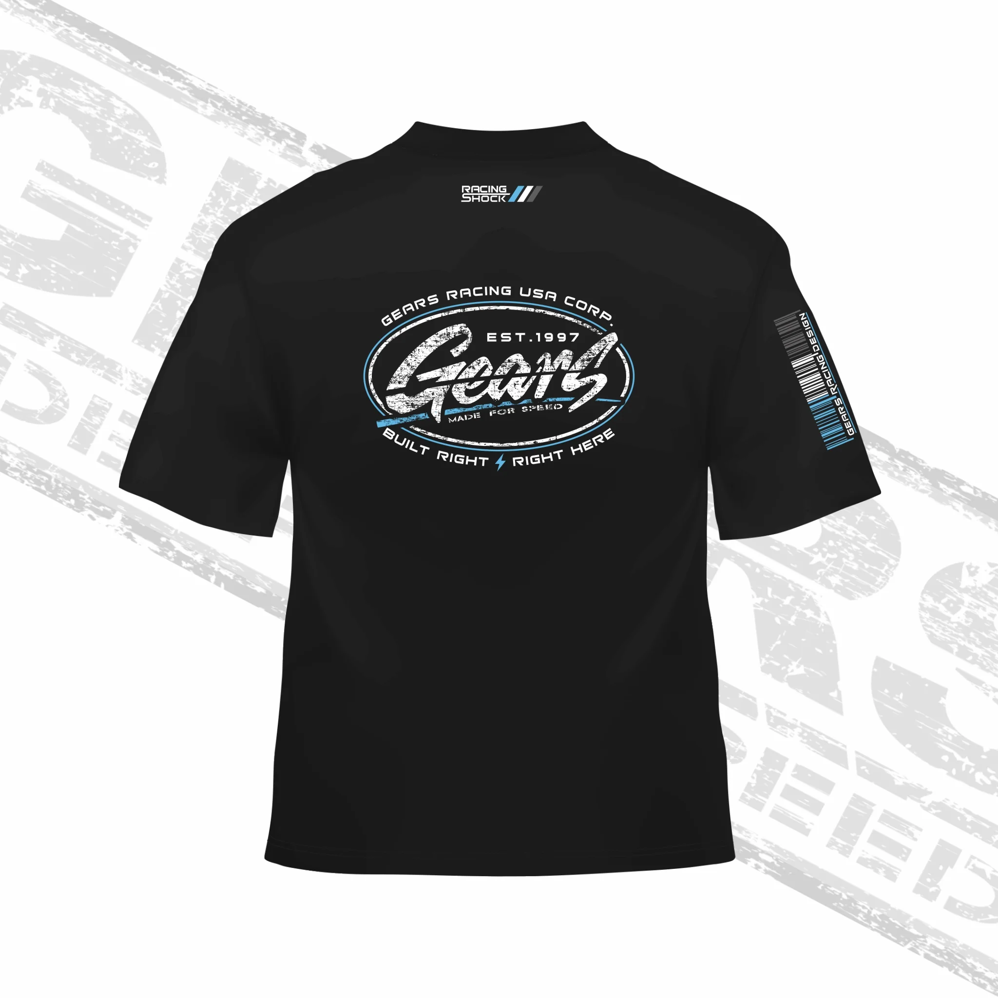 2021 Gears Racing Design Blue Blood T Shirt GRD-2110-TS - Image 3