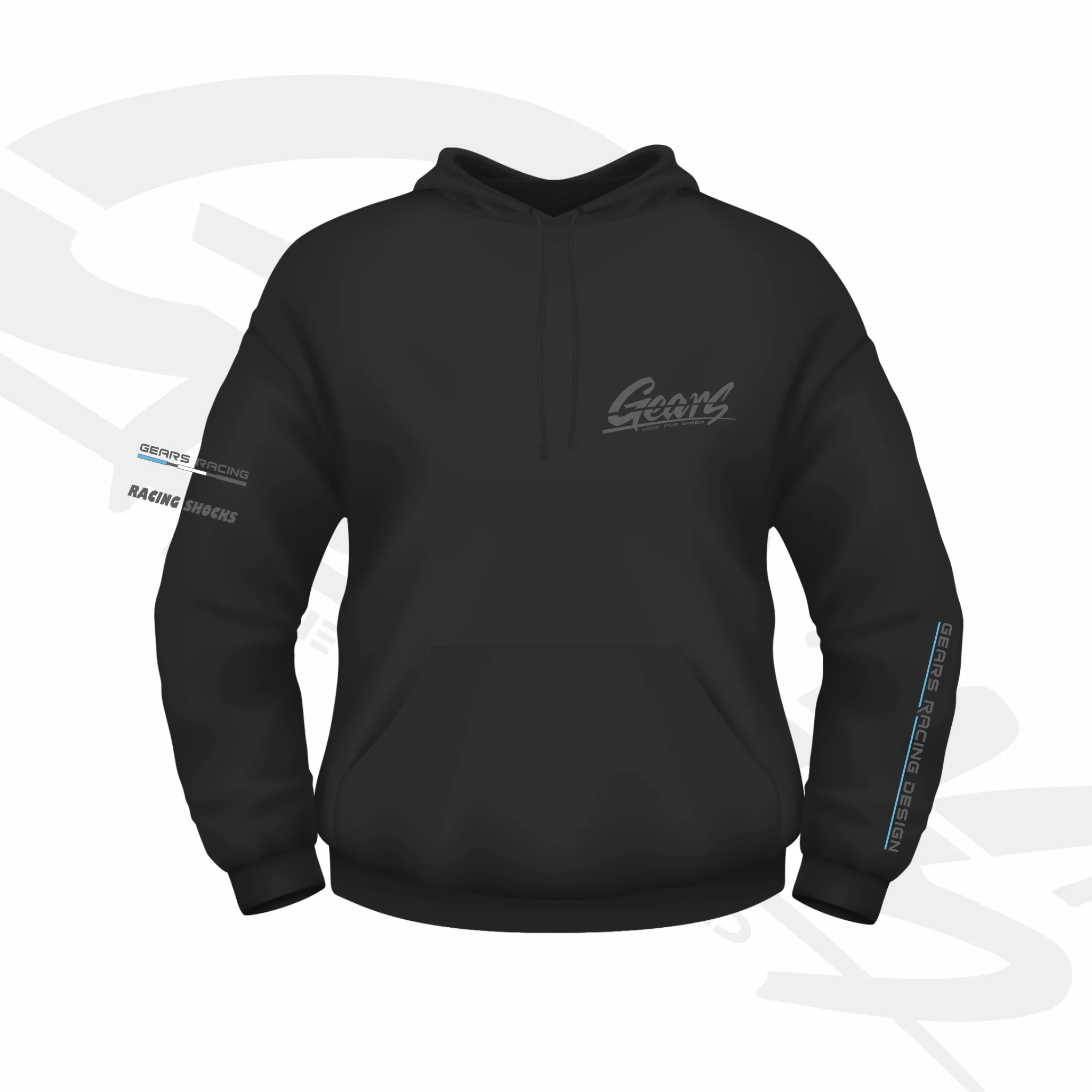 2021 Gears Racing Design Claccic Grey Hoody GRD-2101-HD3 - Image 2