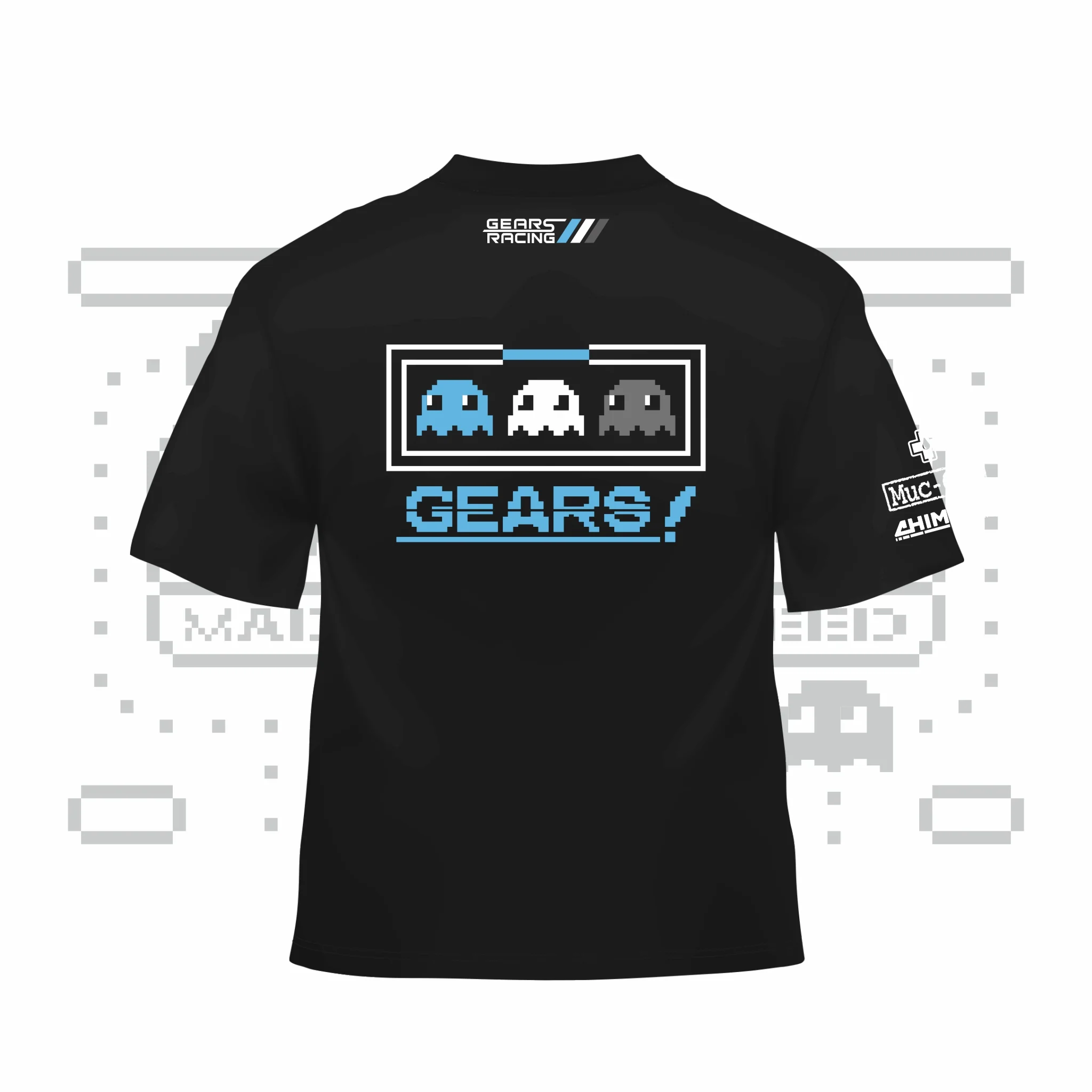 2023 Gears Racing Design Gears 8 bit Pac-Man T Shirt GRD-2303-TS - Image 3
