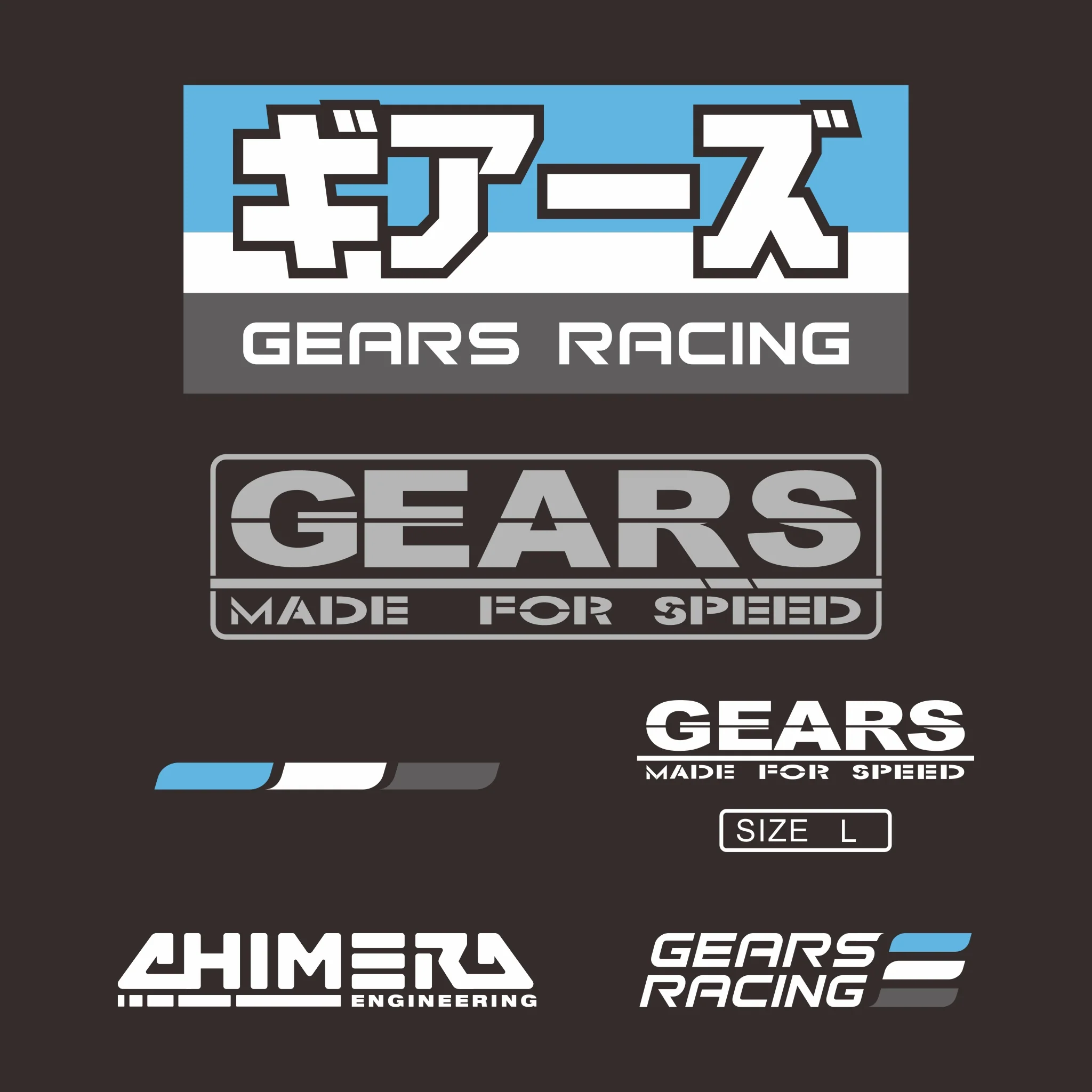 2024 Gears Racing Design Gears Katakana T Shirt GRD-2403-TS - Image 4